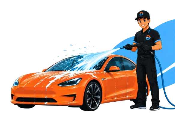 DetailerDASH pro washing a car