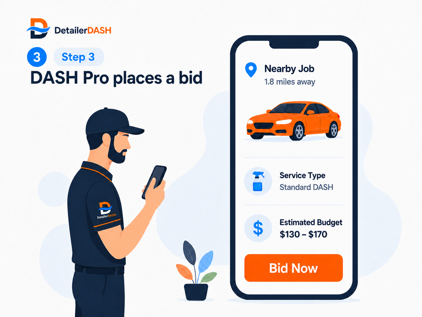 DASH Pro Places a Bid